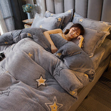 Load image into Gallery viewer, Luxury Bedding Sets Cartoon Kids Duvet Cover Thick Flannel Boy Girl Adult Double Bed Linen Comforter Set Pink постельное бельё