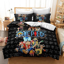 Load image into Gallery viewer, 3D Luffy One Piece Printed Duvet Cover Set Comforter Bedding Set Bed Linen Bedclothes Set For Kids
