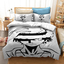 Load image into Gallery viewer, 3D Luffy One Piece Printed Duvet Cover Set Comforter Bedding Set Bed Linen Bedclothes Set For Kids