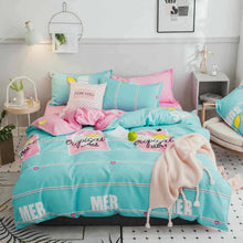Load image into Gallery viewer, ParkShin Fashion Lemon Bedding Set Soft Duvet Cover Bed Linen Pillowcase Flat Sheet Single Double Queen King Size For Girl
