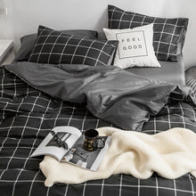 Load image into Gallery viewer, Northern European-Style Cotton Bedding Cotton Net Red Linen Quilt People-Style Dormitory Three-Piece Bed