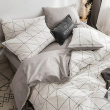 Load image into Gallery viewer, Northern European-Style Cotton Bedding Cotton Net Red Linen Quilt People-Style Dormitory Three-Piece Bed