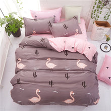 Load image into Gallery viewer, American style bedding set AB side bed set super king size bed linens pink duvet cover set heart home bedding women bedclothes