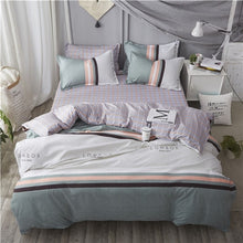 Load image into Gallery viewer, American style bedding set AB side bed set super king size bed linens pink duvet cover set heart home bedding women bedclothes