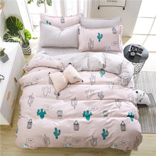 Load image into Gallery viewer, American style bedding set AB side bed set super king size bed linens pink duvet cover set heart home bedding women bedclothes
