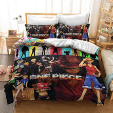 Load image into Gallery viewer, 3D Luffy One Piece Printed Duvet Cover Set Comforter Bedding Set Bed Linen Bedclothes Set For Kids

