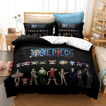 Load image into Gallery viewer, 3D Luffy One Piece Printed Duvet Cover Set Comforter Bedding Set Bed Linen Bedclothes Set For Kids

