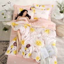 Load image into Gallery viewer, ParkShin Bedding Set Duvet Cover Flat Sheet Pillowcase Bed Linen Set Double size Bedclothes Decorative Home Textiles Bed Cover
