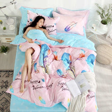 Load image into Gallery viewer, ParkShin Bedding Set Duvet Cover Flat Sheet Pillowcase Bed Linen Set Double size Bedclothes Decorative Home Textiles Bed Cover
