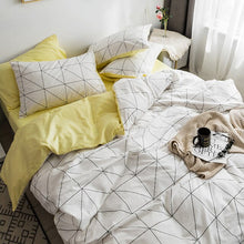 Load image into Gallery viewer, Northern European-Style Cotton Bedding Cotton Net Red Linen Quilt People-Style Dormitory Three-Piece Bed
