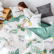 Load image into Gallery viewer, Northern European-Style Cotton Bedding Cotton Net Red Linen Quilt People-Style Dormitory Three-Piece Bed
